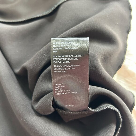 NWOT Urban Outfitters Black Button-Front Satin Slip Dress Women’s Size Small - Picture 7 of 7